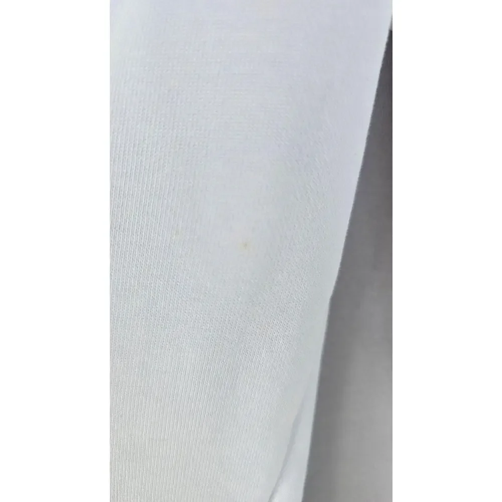 Nike Jogger Pants Mens Small White Dri-FIT French Terry Elastic Waist *stains